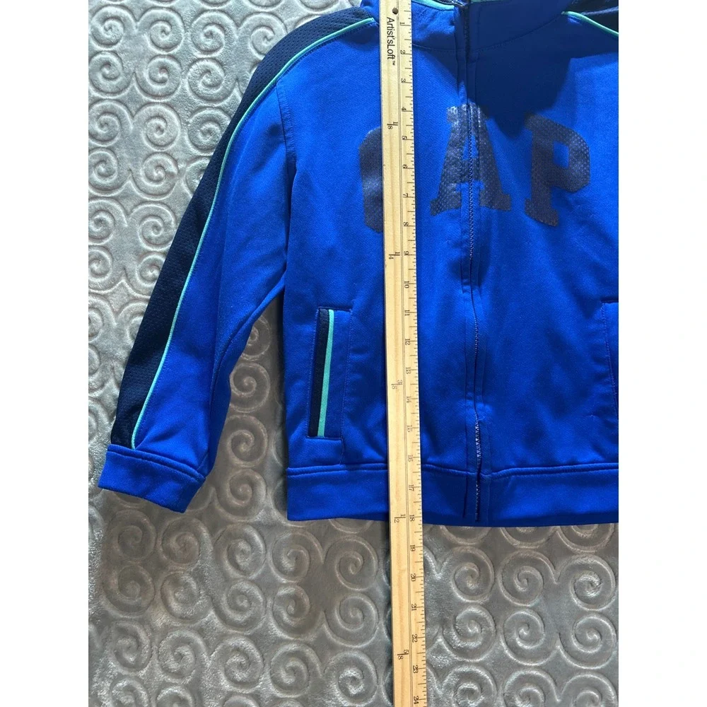 Kids Blue GapFit Track Jacket Zip Up Athletic Casual Size S 5‎ 6 7 Years